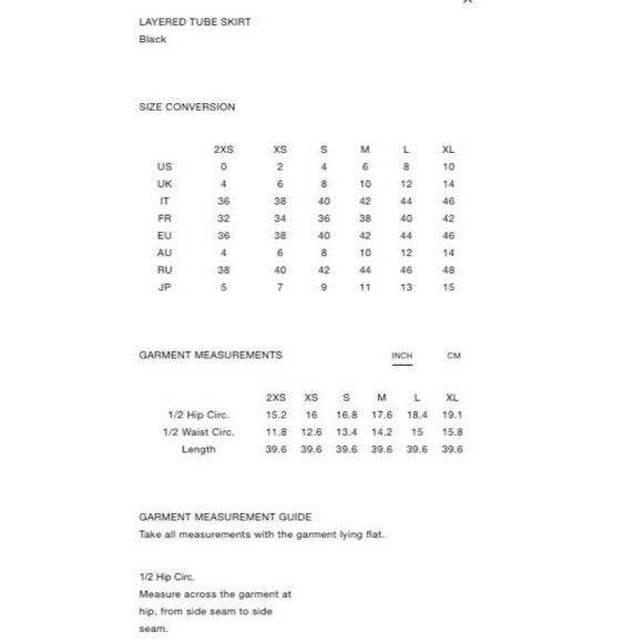 WARDROBE.NYC Layered Tube Skirt in Black Small New Womens Maxi Long - Picture 8 of 16